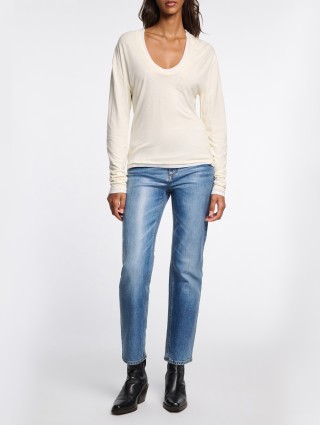 Светло-лимонная блуза Dorothee Schumacher двухслойная: фото 3 - Invogue