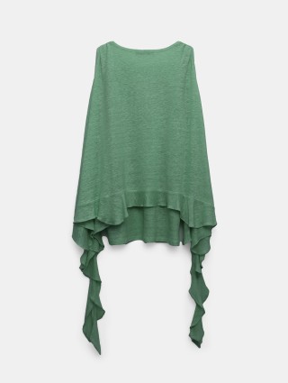 Зелений топ Dorothee Schumacher з воланами: фото 1 - Invogue