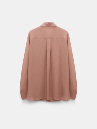 Пудровая блуза DOROTHEE SCHUMACHER из шелкового жоржета: фото 3 - Invogue