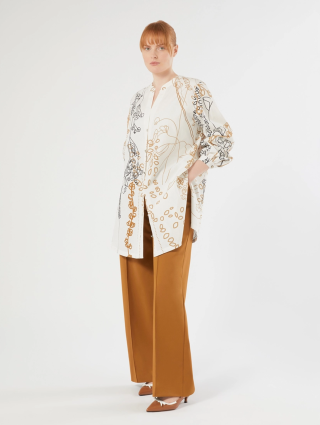 Блуза из хлопкового поплина Marina Rinaldi: фото 1 - Invogue