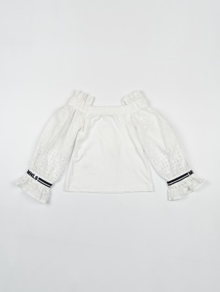 Белая блуза MONNALISA: фото 1 - Invogue