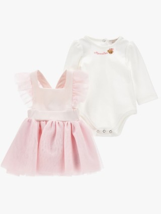 Комплект MONNALISA з боді та спідниці-комбінезона: фото - Invogue