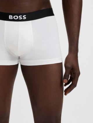 Білі боксери 3 пари BOSS з бавовни: фото 3 - Invogue