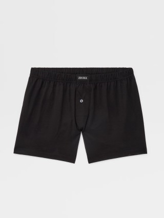Черные боксеры Zegna из хлопкового трикотажа: фото - Invogue