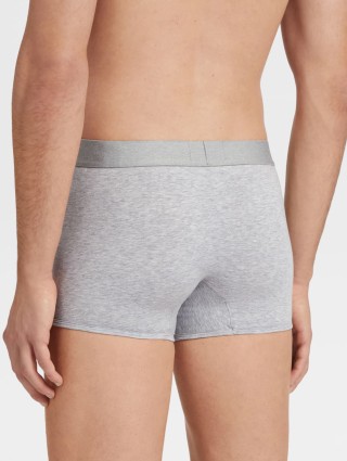 Сірі боксери ZEGNA з суміші бавовни: фото 2 - Invogue