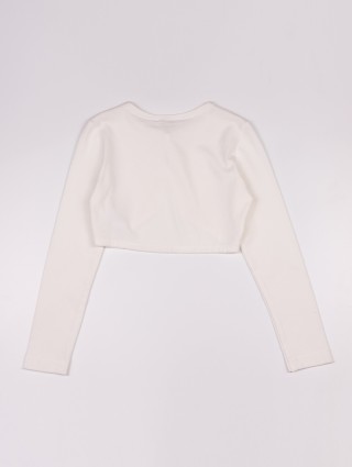 Кремовое болеро MONNALISA: фото 1 - Invogue