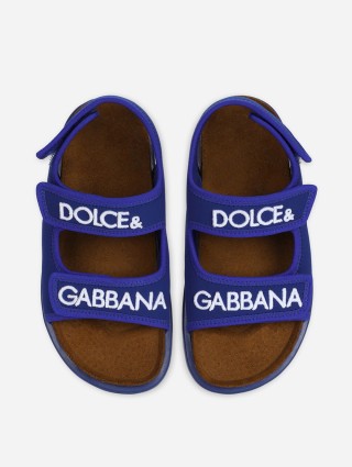 Блакитні босоніжки DOLCE&GABBANA KIDS : фото 3 - Invogue