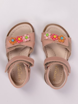 Рожеві босоніжки FLORENS : фото 2 - Invogue