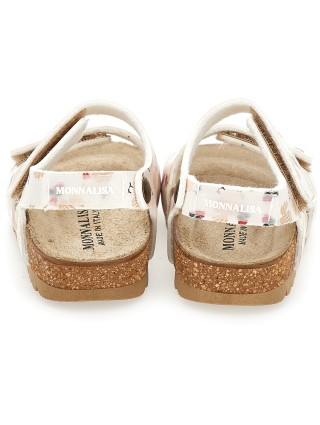Бежевые босоножки MONNALISA : фото 2 - Invogue