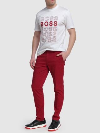 Красные брюки BOSS: фото 1 - Invogue