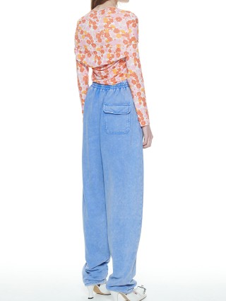 Голубые брюки PUSHBUTTON: фото 4 - Invogue