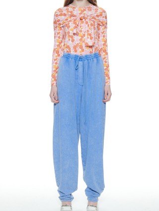 Голубые брюки PUSHBUTTON: фото 2 - Invogue