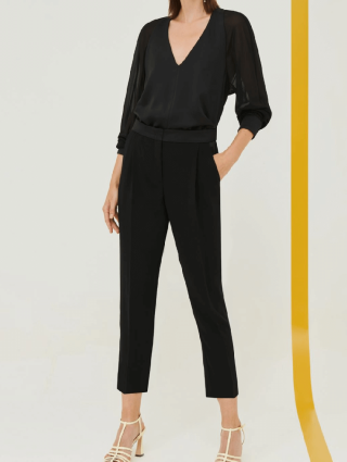 Чорні брюки MARELLA : фото 4 - Invogue