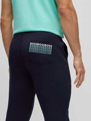 Темно-сині брюки BOSS : фото 3 - Invogue