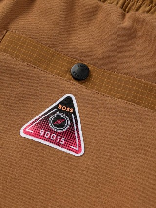 Бежеві брюки BOSS : фото 4 - Invogue