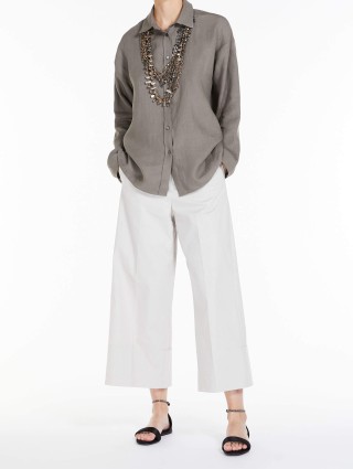 Білі брюки MAX MARA : фото 3 - Invogue