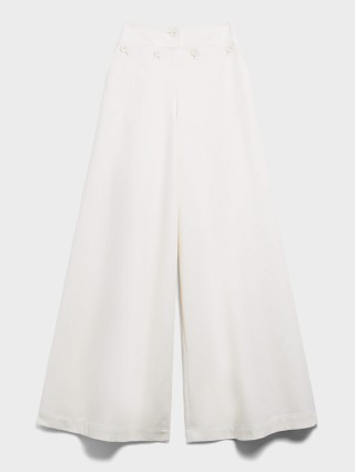 Белые брюки MAX MARA: фото - Invogue