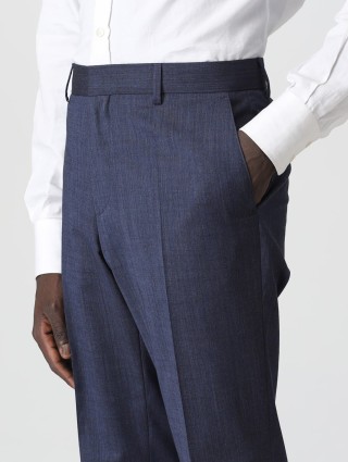 Тёмно-синие брюки BOSS: фото 3 - Invogue