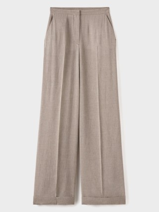 Коричневые брюки-палаццо TOTEME: фото - Invogue