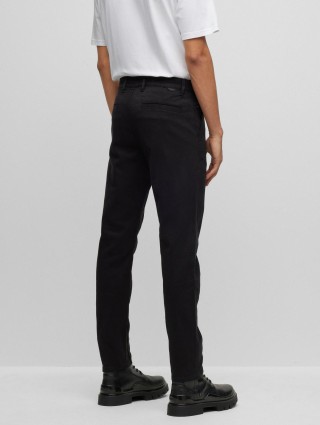 Чорні брюки BOSS: фото 2 - Invogue