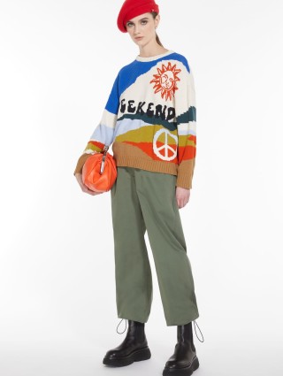 Зелені брюки WEEKEND MAX MARA : фото 4 - Invogue