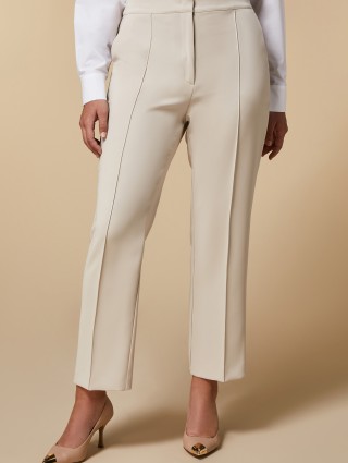 Бежевые брюки MARINA RINALDI: фото 1 - Invogue