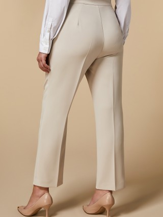 Бежевые брюки MARINA RINALDI: фото 2 - Invogue