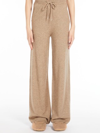 Бежевые брюки MAX MARA: фото 1 - Invogue