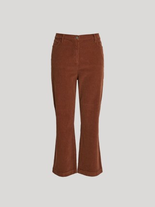 Коричневые брюки PERSONA: фото - Invogue