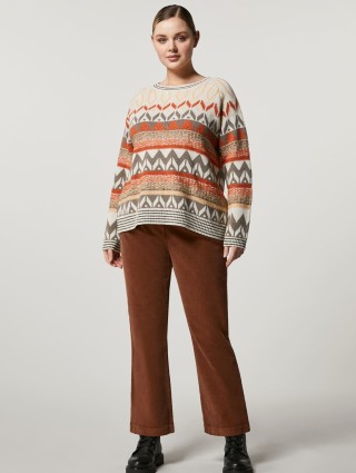 Коричневые брюки PERSONA: фото 4 - Invogue