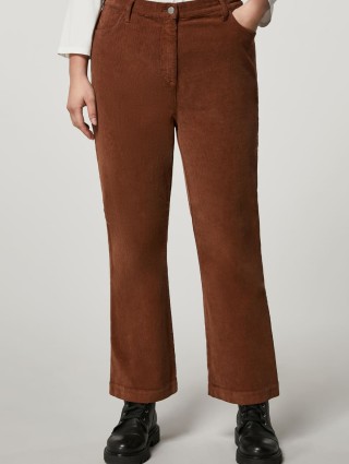 Коричневые брюки PERSONA: фото 1 - Invogue