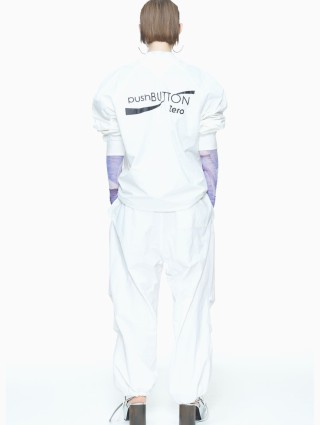 Білі спортивні штани PUSHBUTTON: фото 3 - Invogue