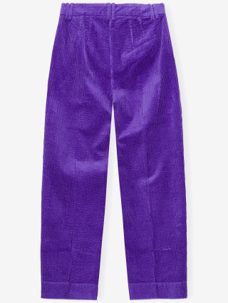 Фиолетовые брюки GANNI: фото 4 - Invogue