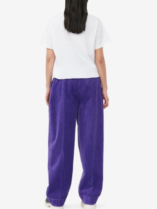 Фиолетовые брюки GANNI: фото 3 - Invogue