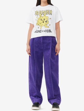 Фиолетовые брюки GANNI: фото - Invogue