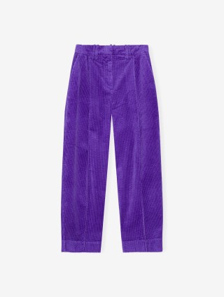 Фиолетовые брюки GANNI: фото 1 - Invogue