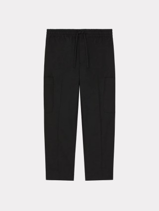 Чорні спортивні брюки карго KENZO з бавовни: фото - Invogue