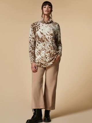 Коричневі брюки MARINA RINALDI з вельвету: фото 4 - Invogue