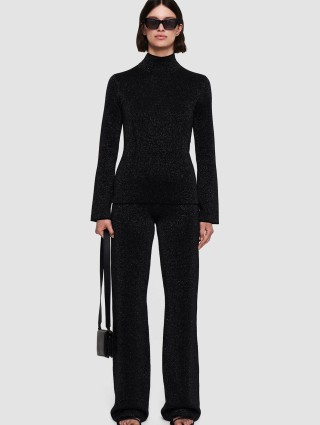 Чорні брюки JOSEPH з люрексом: фото 5 - Invogue