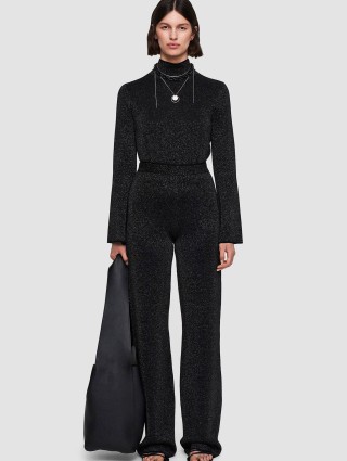 Чорні брюки JOSEPH з люрексом: фото 1 - Invogue