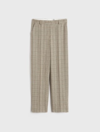 Бежеві брюки TOTEME в клітинку: фото - Invogue