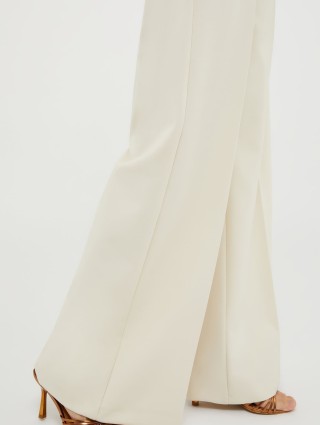Молочные брюки палаццо MAX&CO : фото 3 - Invogue