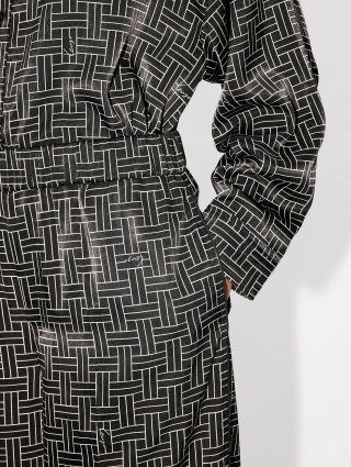 Чорні брюки Kenzo з геометричним візерунком: фото 3 - Invogue