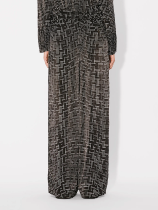 Чорні брюки Kenzo з геометричним візерунком: фото 2 - Invogue