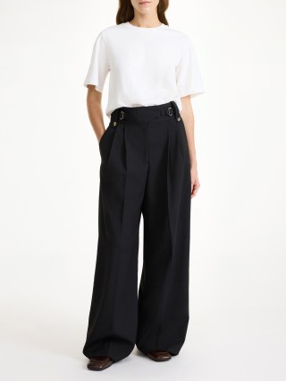 Черные брюки Malene Birger с высокой талией: фото 1 - Invogue