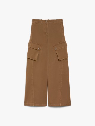 Коричневые брюки WEEKEND MAX MARA карго: фото - Invogue