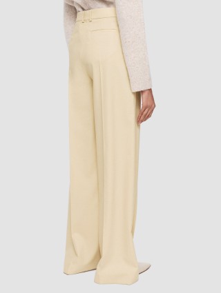 Кремовые брюки Joseph шерстяные: фото 2 - Invogue