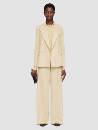 Кремовые брюки Joseph шерстяные: фото 3 - Invogue