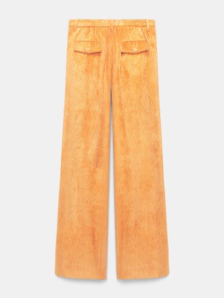 Золотистые брюки Dorothee Schumacher из вельвета: фото 4 - Invogue