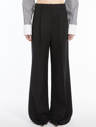 Чорні брюки Sportmax палаццо: фото 2 - Invogue